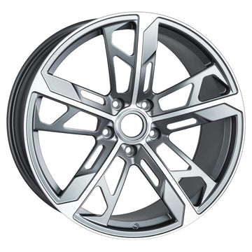 EMR-1150-01 11.5Jx21" -5x130 ET65 71.56 TITAN GREY MACHINED FACE Jant (4 Adet)